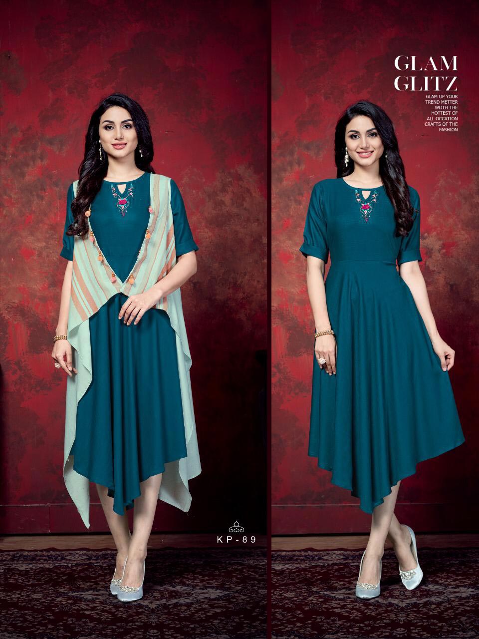 Milky Koi Krisha Cotton Rayon Anarkali Kurti Catalog Milky Koi Krisha Cotton Rayon Anarkali Kurti Catalog